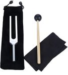 528 Hz Tuning Fork for DNA Repair Healing, Perfect Healing, Musical Instrument, Sound therapy, Vibration, with Silicone Hammer, Bag and Cleaning Cloth