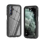 Richeric for Samsung Galaxy A15 5G Case Waterproof IP68 Certified Dustproof Shockproof Cover Full-Body Protective Built-in Screen Protector for Samsung Galaxy A15 5G 2023 Black