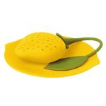 (Lemon Yellow) - Trudeau Silicone Tea Steeper / Infuser with Lid Set (Lemon Yellow)