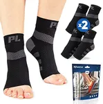 POWERLIX Feet Orthopedic Brace Plantar fasciitis socks (2 Pairs) for Arthritis, Plantar Fasciitis, Tendinitis