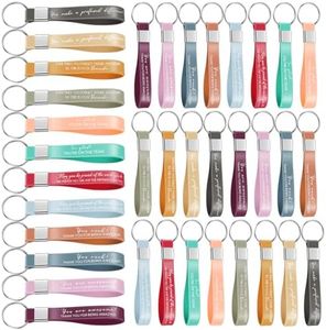 Otuuz 36 Llaveros de Regalo de Agradecimiento a Empleados Llaveros de Silicona Goma con Cita Inspiradora Regalo para Graduación Motivacional Personal de Oficina Escolar Profesor Enfermera Voluntario