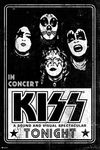 Kiss Poster Live Concert Wall Decor Rock Retro Vintage Decor Heavy Metal Wall Art Kiss Band Posters Music Posters Cool Man Cave Decor Vintage Make Up Metal Gift Cool Wall Art Print Poster 12x18