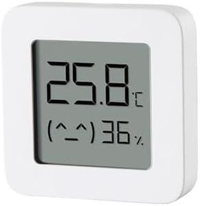 Xiaomi Mi Temperature and Humidity Monitor 2 x 2 Pezzi, Monitor Temperatura e Umidità, Design Elegante, Connessione Bluetooth, Schermo 1.5" LCD, Bianco, Versione Italiana