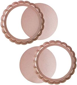 Webake Mini Tart Tins Loose Bottom Quiche Tins with Loose Base 2 Pcs 6 Inch 15cm Pie Dish Non-Stick Coating Quiche Tart Pans
