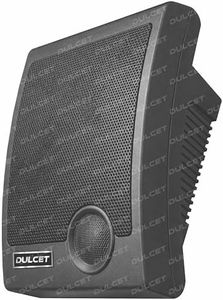 Dulcet DC-WS15X 15W 2-Way Black Indoor Wired Wall Mount Speaker with Inbuilt Tweeter & Dual Input Support for 8 Ohm & 100V Line input Ideal for Homes, Offices, Retail Stores, Cafés & Commercial Spaces