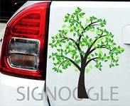 SIGNOOGLE Tree Nature Graphics 3D Sticker Kids for Car and Bike Body Exterior Wall Decal16 x 20 cm (Pack of 2)