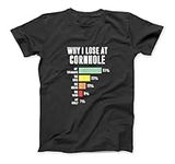 Why I Lose at Cornhole, Funny Cornhole Player T-Shirt Sweatshirt Hoodie Tanktop for Men Women Kids Black