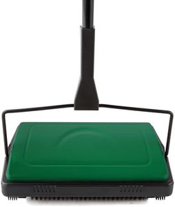 Yocada Carpet Sweeper Cleaner for Home Office Low Carpets Rugs Undercoat Carpets Pet Hair Dust Scraps Paper Small Rubbish Cleaning with a Brush Green