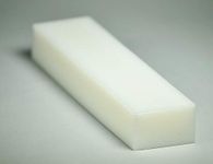 HDPE Plastic Rectangular Solid Bar - 2" x 3" x 12" Block (Natural, high_Density_polyethylene)