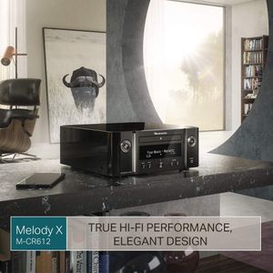 Marantz HiFi Amplifier – MCR612, Black Stereo Receiver