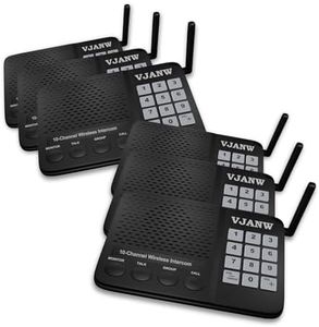 Intercoms Wireless for Home: Push to Talk, One to Many Group Broadcast, Voice Activated Monitor for Home, Ring Alert Call, 6000FT Long Range, Speak Closer for Clearer, More Private Communication