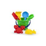 HS ENTERPRISE Garden Beach Toy Set for Kids, 7 Pcs Development Learning Toys Mold Castle Toys Comfort Material Sandpit Bucket, Animal, Mould, Beach Shovel Spade Etc Tool Kit, Beach Art Learning Toys