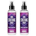 [2 Pack] 4oz Shoe Stretcher Sprays – Fast-Acting Shoe Stretch Spray for Leather, Fabric, Suede, Vinyl, Canvas - Boot Stretcher Spray - Leather Softener for Boots - Boot Calf Stretcher - Made in USA