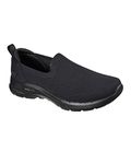 Skechers GO Walk 6 - First Class Slip On Shoes for Men - Air-Cooled GOGA Mat Responsive Ultra GO® Cushioning Mesh Upper Walking Shoes Black