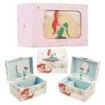 Disney Musical Jewellery Box for Girls, Princess Frozen Gifts (Beige Ariel)