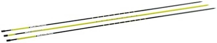 SKLZ Pro Rods Golf Trainer,Yellow and Black,1 Size(48' high rods)