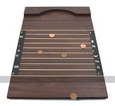 Masters Classic Shove Ha'penny Board - 61cm Wooden Shove Halfpenny Game with Real Halfpenny Coins - Made in UK