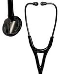 3M Littmann Master Cardiology Stethoscope 2176, Smoke-Finish Chestpiece, Black Tube