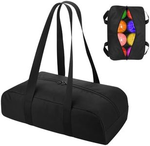 Cosmos Bocce Sets Carry Bag Bocci Storage Organizer Bag for Holding 8 Boccie Balls, Portable Bocce Balls Tote Bag for Carrying Bocce Game Equipment to Backyard Lawn Beach (Balls NOT Included), Black