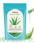 Aloe Hard Wax Beads for Sensitive Skin Waxing, 450g Green Wax Beads for Hair Removal, with Hypoallergenic, Suitable for Arms, Legs, Private Area and Full Body Hair Removal