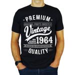 My Generation T-Shirts Vintage Year - Aged to Perfection - 60th Birthday Gift | Present Mens T-Shirt Black XL