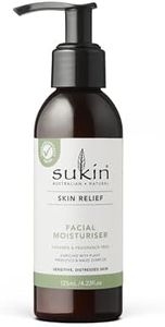 Sukin Skin Relief Body Facial Moisturiser 125mL, Promotes Healthier-Looking, Nourished Skin with Plant Prebiotics, Maize Complex & Native Apples, Australian Made & Owned, Vegan, Cruelty-Free