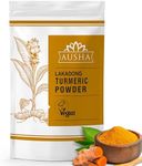 Ausha Lakadong Turmeric Powder 500g - Curcumin 8-9% - Double Strength Tumeric - Lab Tested - Use in Cooking, Turmeric Shot, Smoothies, Turmeric Latte