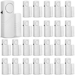 Xuhal 24 Pcs Door Window Alarm for Home Security Door Security Alarm Bulk Wireless Door Window Alarm Sensors Anti Theft Window Security Alarm Burglar Alarm for Safety, Home, Office, Garage, Apartment