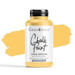 GRANOTONE Chalk Paint for Furniture, Home Decor, Crafts - Eco-Friendly - All-in-One - No Wax Needed- 250 ML (DRAB BROWN)