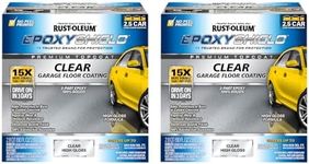 Rust-Oleum 292514-2PK EpoxyShield Premium Clear Floor Coating Kit, 2.5 Car, Gloss Clear, 2 Pack