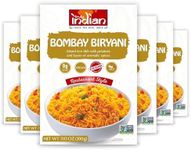 Truly Indian Bombay Biryani Rice 6-Pack | Long-Grain, Aged Basmati Rice | Authentic Traditional Indian Rice Dishes Made With Locally Grown Ingredients | Ready to Eat, Vegan, Microwaveable Meal