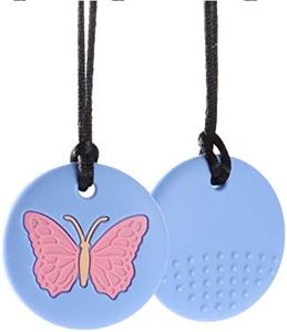 Collane da masticare per ragazzi e ragazze sensoriali, giocattoli da masticare in silicone per bambini con autismo, ADHD, SPD, dentizione o bisogni speciali, collana masticabile per adulti per ridurre