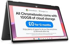 HP Chromebook 14" Laptop PC 14b-cb0002sa, Touch Screen, Intel Pentium Silver, 4GB RAM, 64GB SSD, FHD, Silver