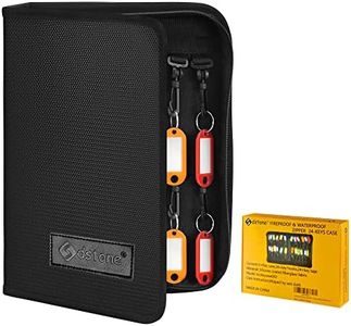 Sdstone Portable Zippered Key Case,Fireproof and Waterproof Key Organizer with 24 Key Tags Key Storage,Portable Manager, Landlord Zipper Key Binder forReal Estate Sales, Hotels, Car Service key box