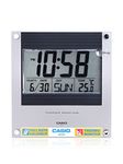 Casio Alarm Clock with Thermometer ID-11-1DF 24, metallic silver