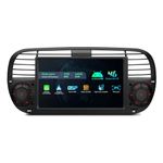 XTRONS Single Din Car Stereo for Fiat 500, Android 12 Octa Core 4GB RAM 64GB ROM Car Radio Player, 7 Inch IPS Touch Screen GPS Navigation for Car Head Unit Built-in DSP Car Play Android Auto (Black)