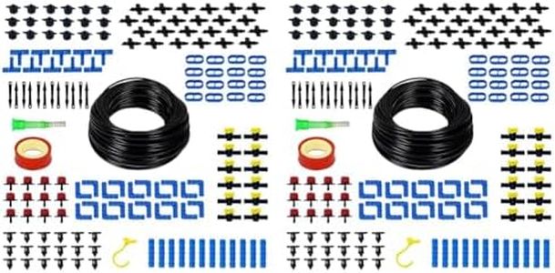 Cinagro Plants Drip Irrigation Kit | Watering Kit for Home Garden, Farming & Agriculture Purposes (30 Plants Kit) (Pack of 2)
