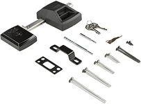 National Hardware N109-080 SmartKey Security Gate Lock, Keys Included, Coated with WeatherGuard Protection, Black
