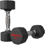 PROIRON Rubber Dumbbells Pure Steel