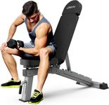 JOROTO MD80 Adjustable Weight Bench - 1000 Lbs Load Utility Workout Benches for Full Body Upright, Incline, Decline, and Flat Exercise Bench Press