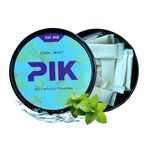 PIK Caffeine Pouches - Cool Mint Flavor | 20 Pouches -100mg Strength Each | Nicotine & Tobacco Free | Energy Boost & Workout Supplement | Coffee Addicts' Delight | Fresh & Minty