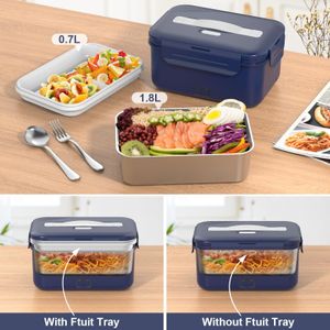 Vabaso 100W Electric Lunch Box, 1.8L – Dark Blue