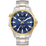 Bulova Men's Marine Star Two-Tone Blue Dial Watch (98B384)