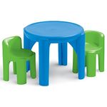 Little Tikes Bright 'n Bold Table & Chairs, Green/Blue