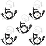 abcGoodefg FBI Style Surveillance Covert Headset Earpiece Mic for HYT (Hytera) Radios Motorola radioa CLS1110 CLS1410 CLS1413 CLS1450 CLS1450C CP200 PR400 CP100 TC-500 (5 Pack)