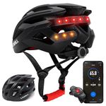 LIVALL BH60SE Smart Bike Bluetooth Cycle Helmet With Wireless Handlebar Remote Control, Black Bicycle Helmet, UK