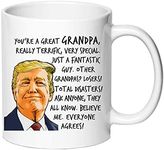 AliCarr Trump Grandpa Coffee Mugs, You are A Great Grandpa Mug, Donald Trump Coffee Mug for Grandpa, Grandpa Gifts from Grandchildren, Birthday Retirement Gifts for Grandfather (Grandpa Gifts)