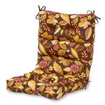 Greendale Home Fashions AZ4809-TIMBFLORAL Russet Floral 44'' x 22'' Outdoor Seat/Back Chair Cushion