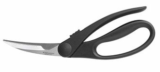 Fiskars Poultry Shears with Curved Blades, Steel, Length: 23 cm, Right- and left-handed, Black/Silver, 1023819