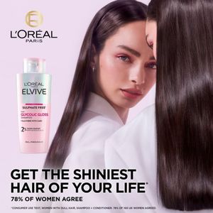 L'Oreal Paris Elvive Glycolic Gloss Shampoo – Sulphate Free, 200ml